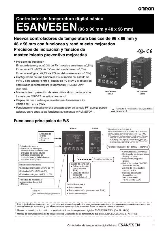 Mode d'emploi OMRON E5AN