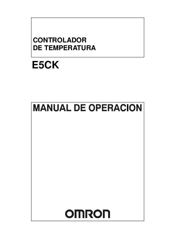 Mode d'emploi OMRON E5CK