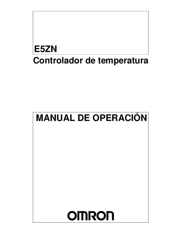 Mode d'emploi OMRON E5ZN