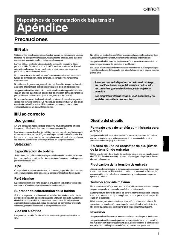 Mode d'emploi OMRON EN 60947