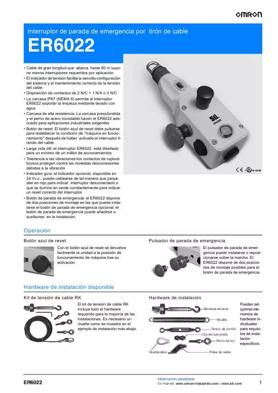 Mode d'emploi OMRON ER6022