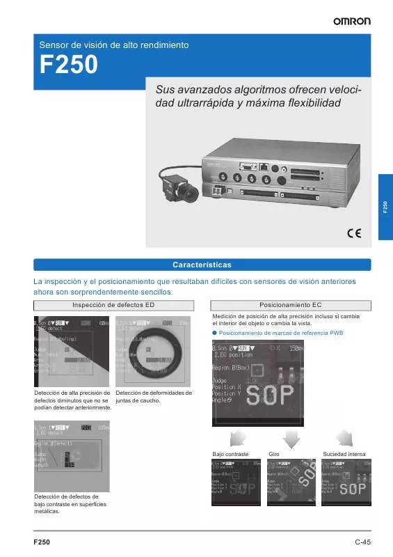 Mode d'emploi OMRON F250