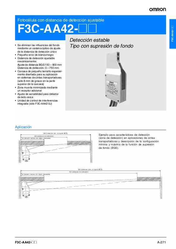 Mode d'emploi OMRON F3C-AA42