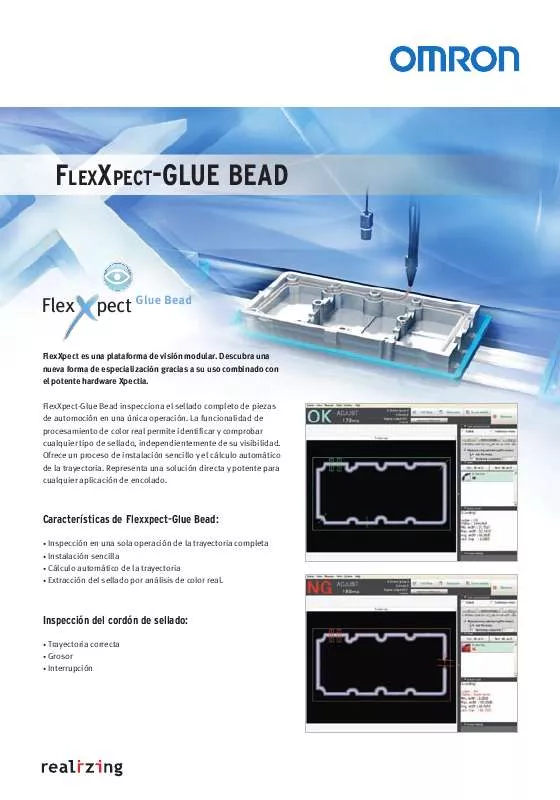 Mode d'emploi OMRON FLEXXPECT-GLUE BEAD