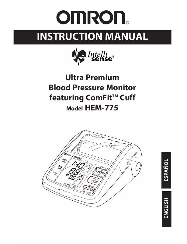 Mode d'emploi OMRON HEM-775
