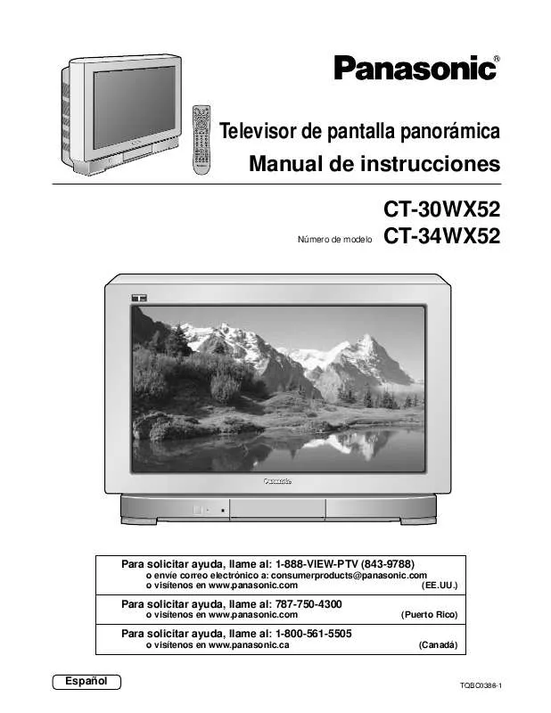 Mode d'emploi PANASONIC CT-30WX52