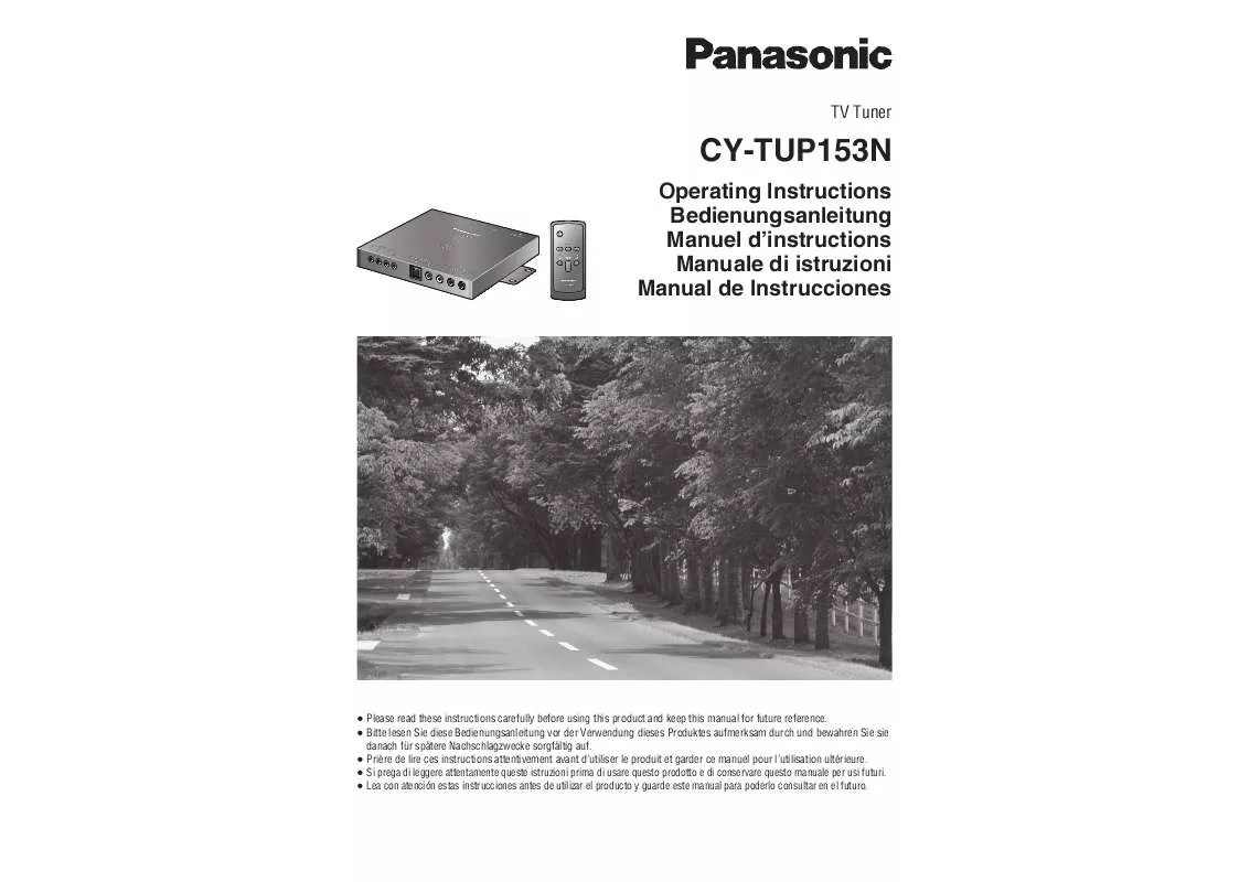 Mode d'emploi PANASONIC CY-TUP153N