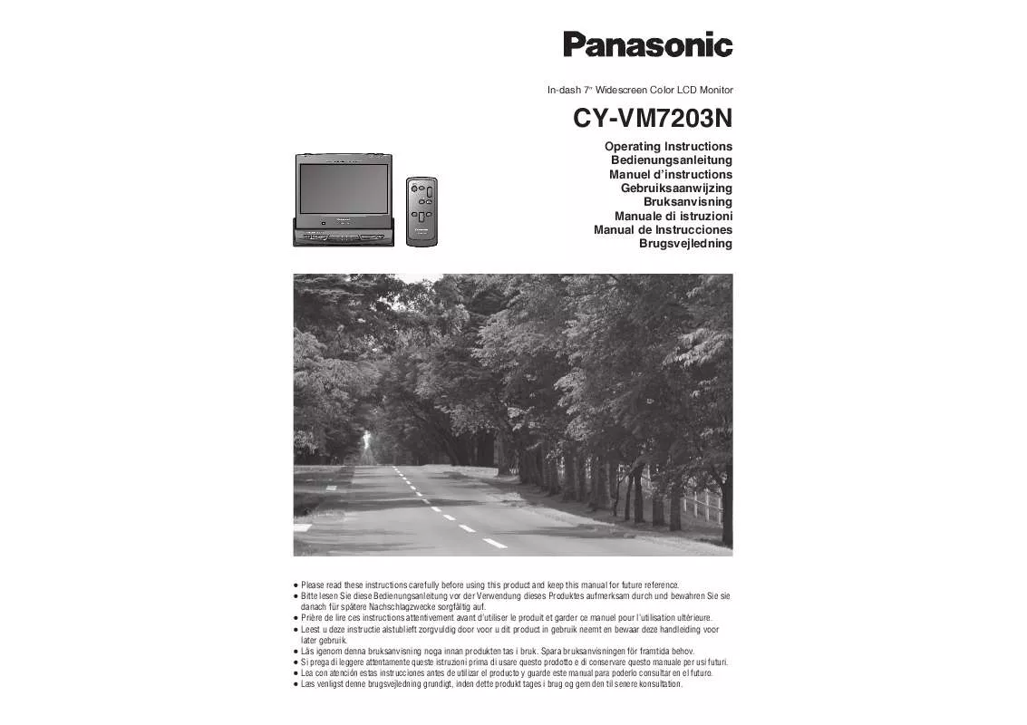 Mode d'emploi PANASONIC CY-VM7203N