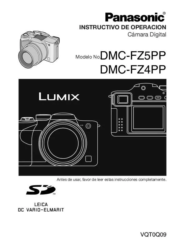 Mode d'emploi PANASONIC LUMIX DMC-FZ4