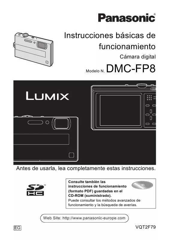 Mode d'emploi PANASONIC LUMIX DMC-FP8