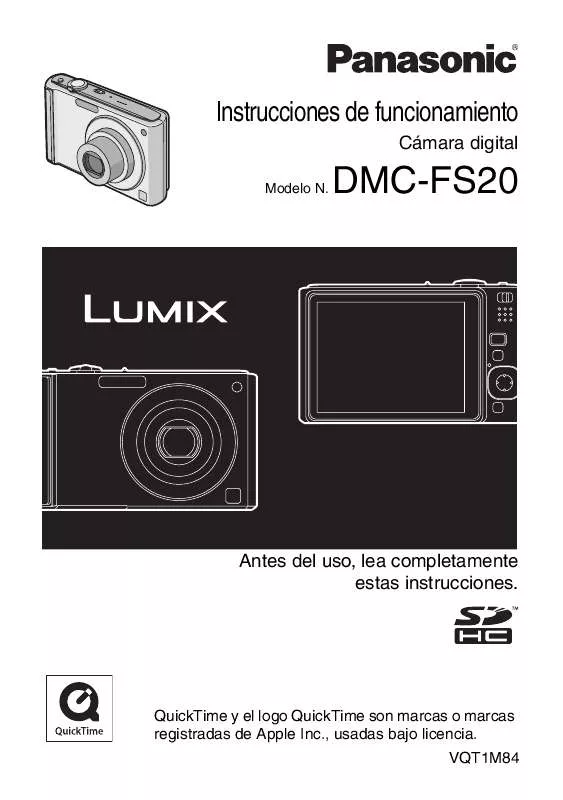 Mode d'emploi PANASONIC LUMIX DMC-FS20