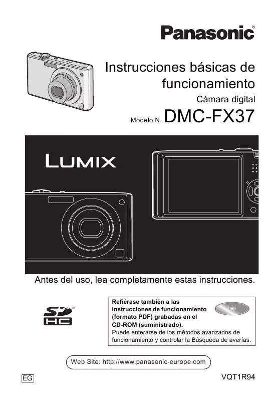 Mode d'emploi PANASONIC LUMIX DMC-FX37