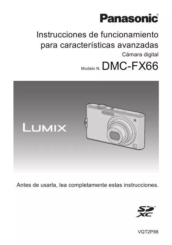 Mode d'emploi PANASONIC LUMIX DMC-FX66