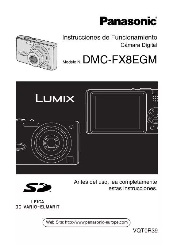 Mode d'emploi PANASONIC LUMIX DMC-FX8EGM