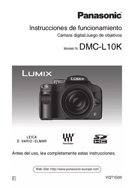 Mode d'emploi PANASONIC LUMIX DMC-L10K