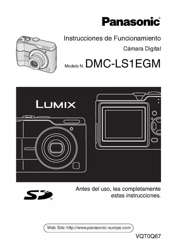 Mode d'emploi PANASONIC LUMIX DMC-LS1EGM