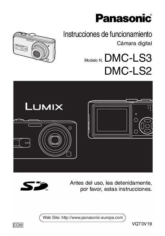 Mode d'emploi PANASONIC LUMIX DMC-LS3