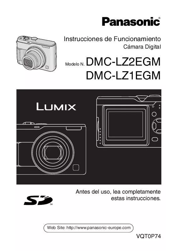 Mode d'emploi PANASONIC LUMIX DMC-LZ1EGM