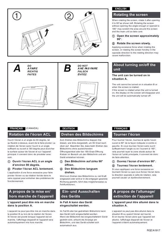 Mode d'emploi PANASONIC DMP-B15