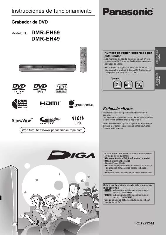 Mode d'emploi PANASONIC DMR-EH49