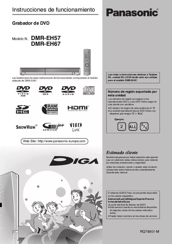 Mode d'emploi PANASONIC DMR-EH57