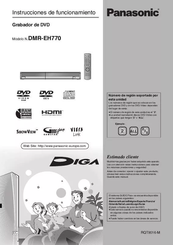 Mode d'emploi PANASONIC DMR-EH770