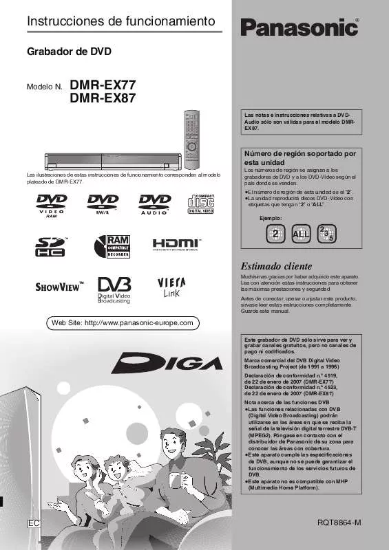 Mode d'emploi PANASONIC DMR-EX87