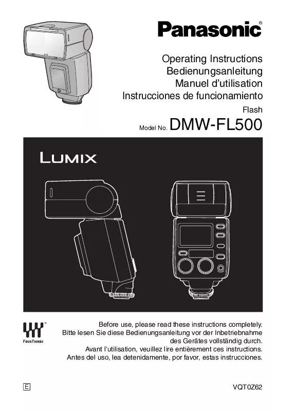 Mode d'emploi PANASONIC DMW-FL500E