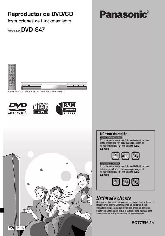 Mode d'emploi PANASONIC DVD-S47