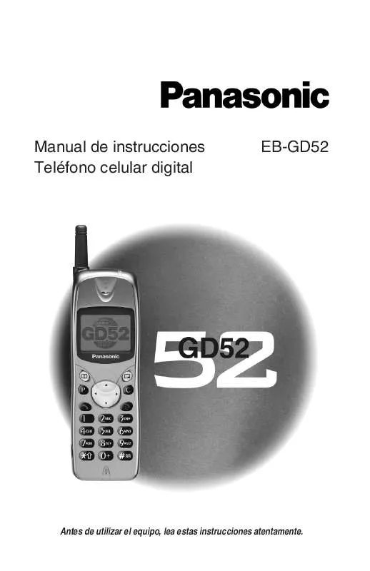 Mode d'emploi PANASONIC EB-GD52