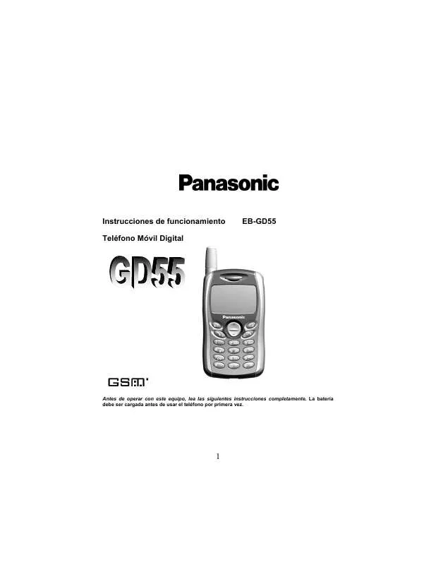 Mode d'emploi PANASONIC EB-GD55