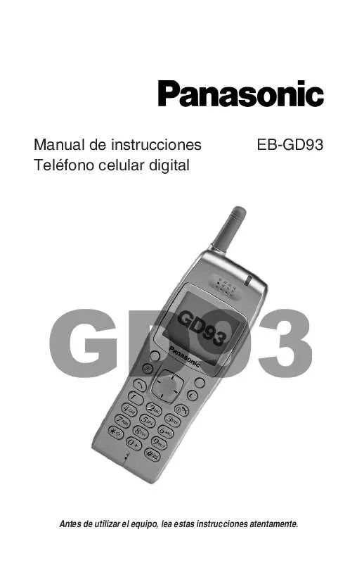 Mode d'emploi PANASONIC EB-GD93