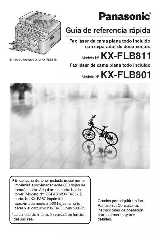 Mode d'emploi PANASONIC KX-FLB811