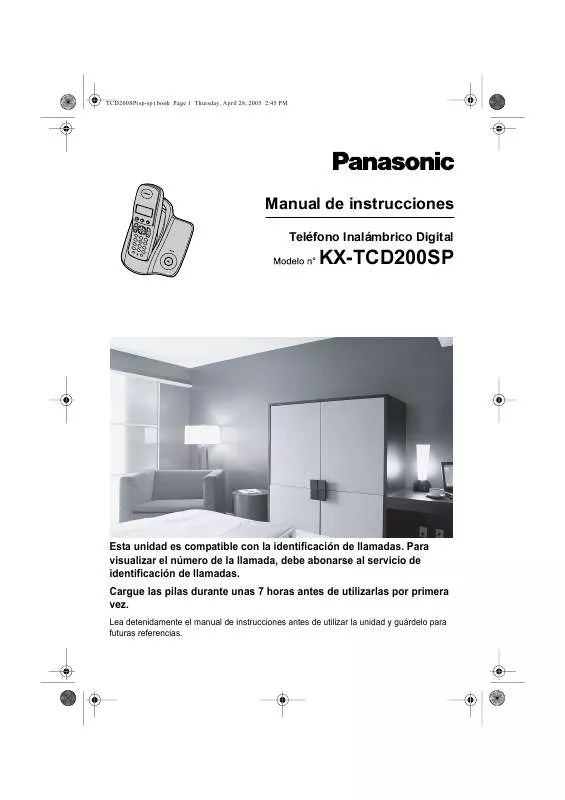 Mode d'emploi PANASONIC KX-TCD202SP