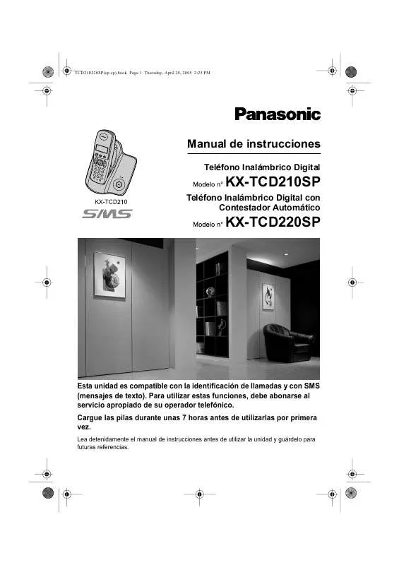 Mode d'emploi PANASONIC KX-TCD210220SP