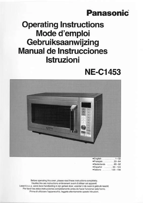 Mode d'emploi PANASONIC NE-C1453