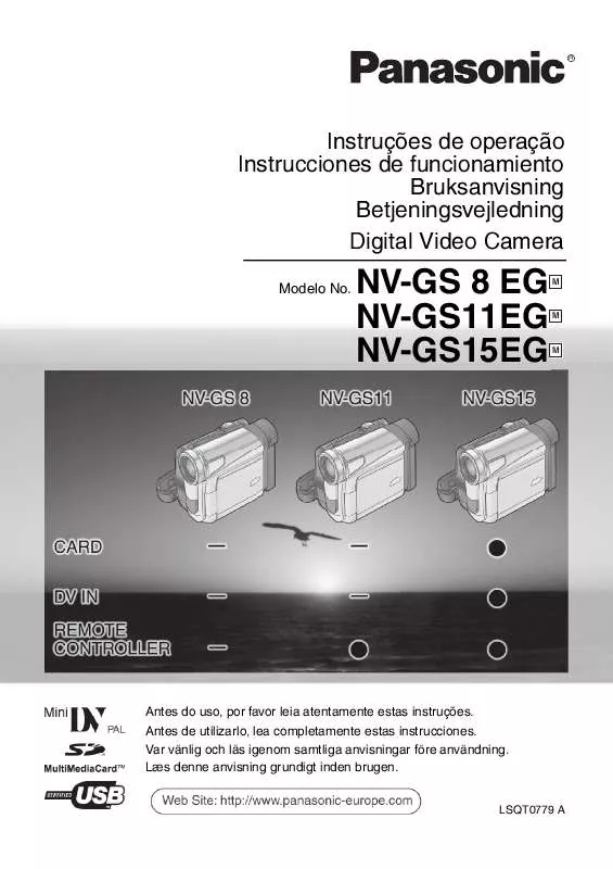 Mode d'emploi PANASONIC NV-GS8EG