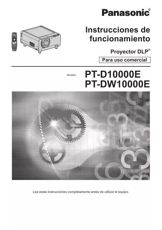 Mode d'emploi PANASONIC PT-D10000E