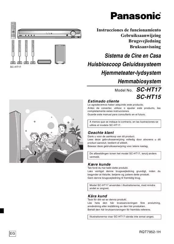 Mode d'emploi PANASONIC SC-HT15