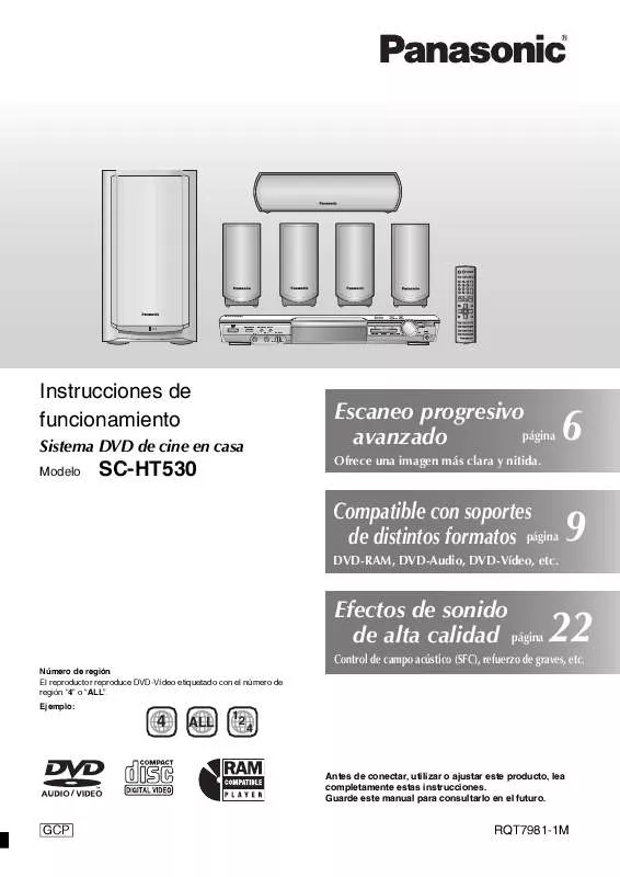 Mode d'emploi PANASONIC SC-HT530