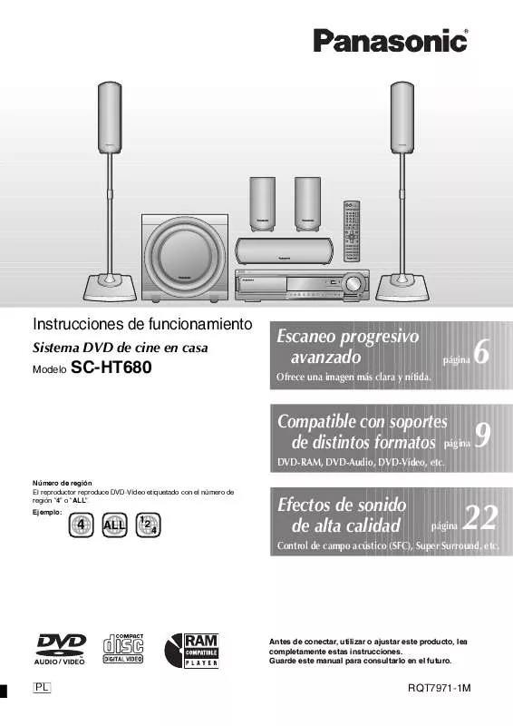 Mode d'emploi PANASONIC SC-HT680