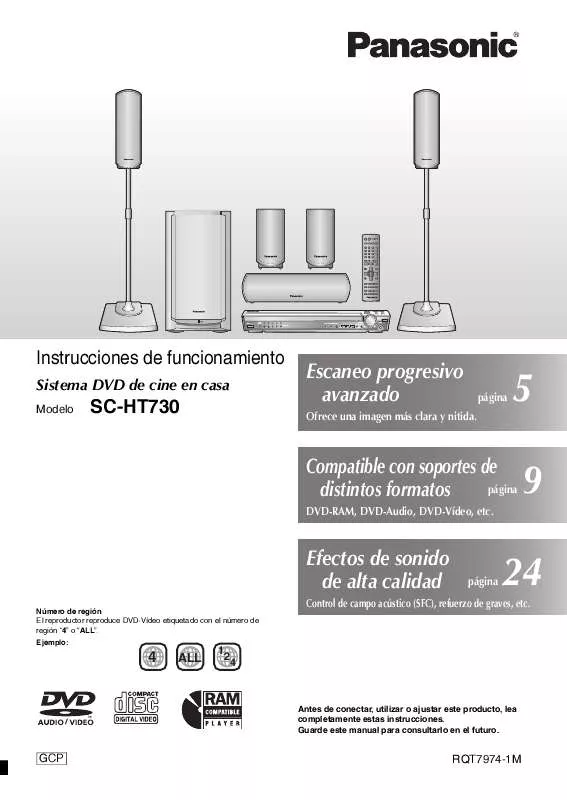 Mode d'emploi PANASONIC SC-HT730