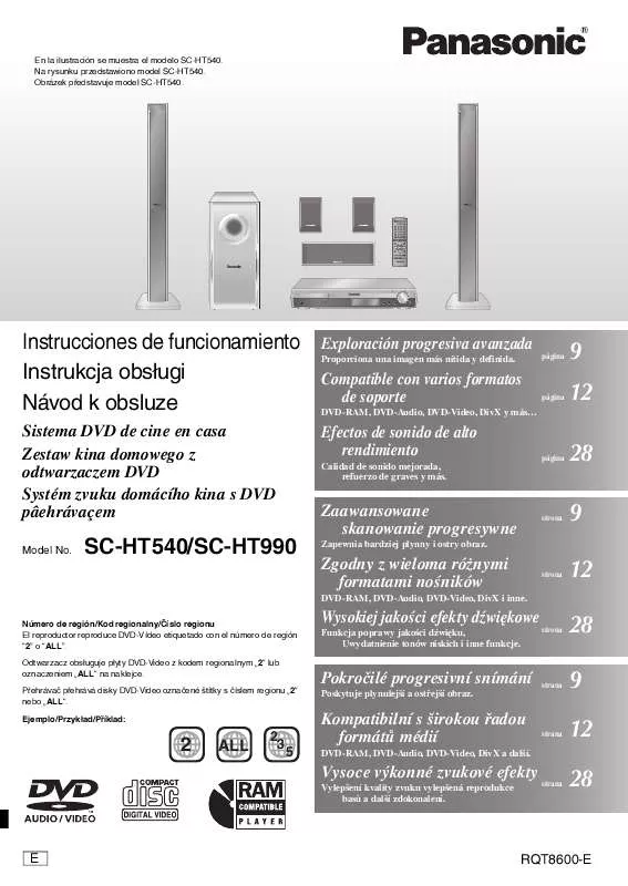 Mode d'emploi PANASONIC SC-HT990