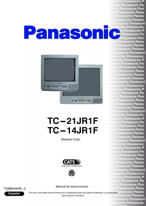 Mode d'emploi PANASONIC TC-14JR1F