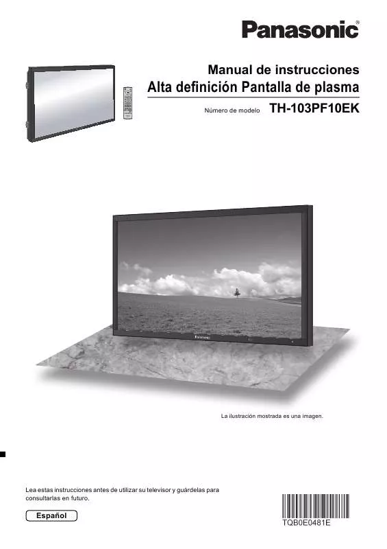 Mode d'emploi PANASONIC TH-103PF10EK