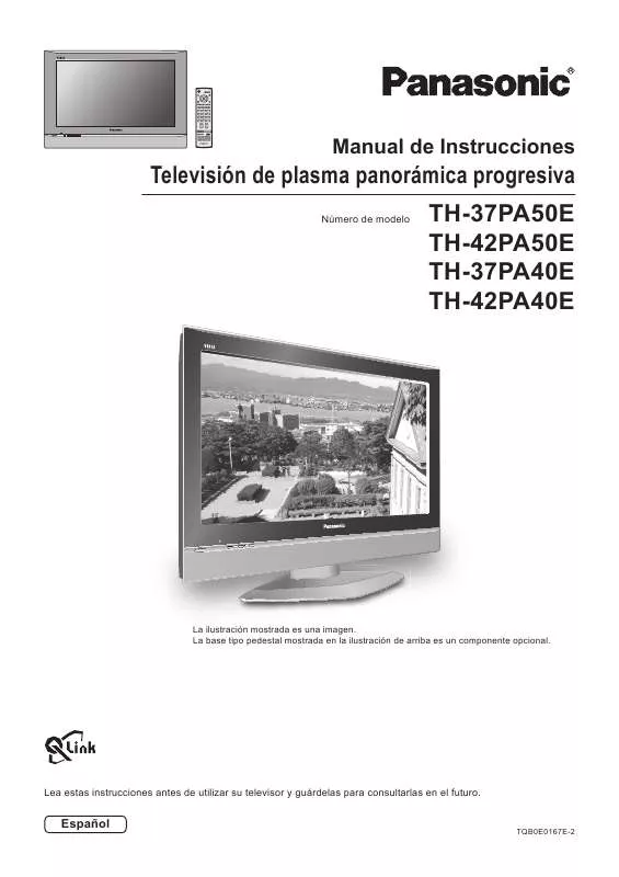 Mode d'emploi PANASONIC TH-37PA40E