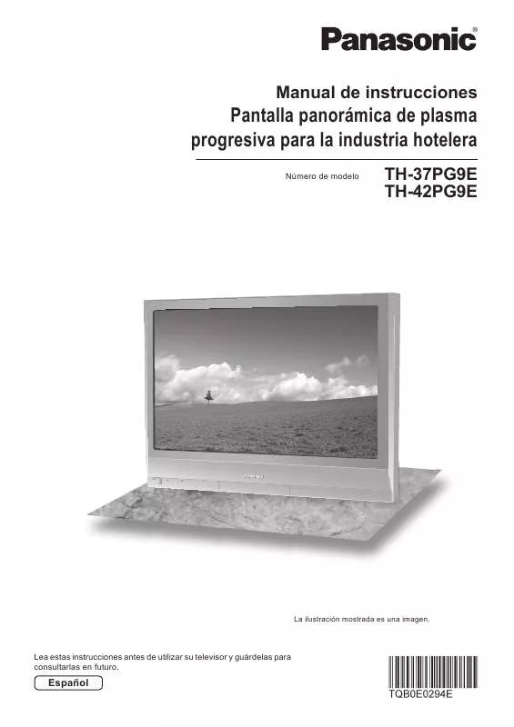 Mode d'emploi PANASONIC TH-37PG9E