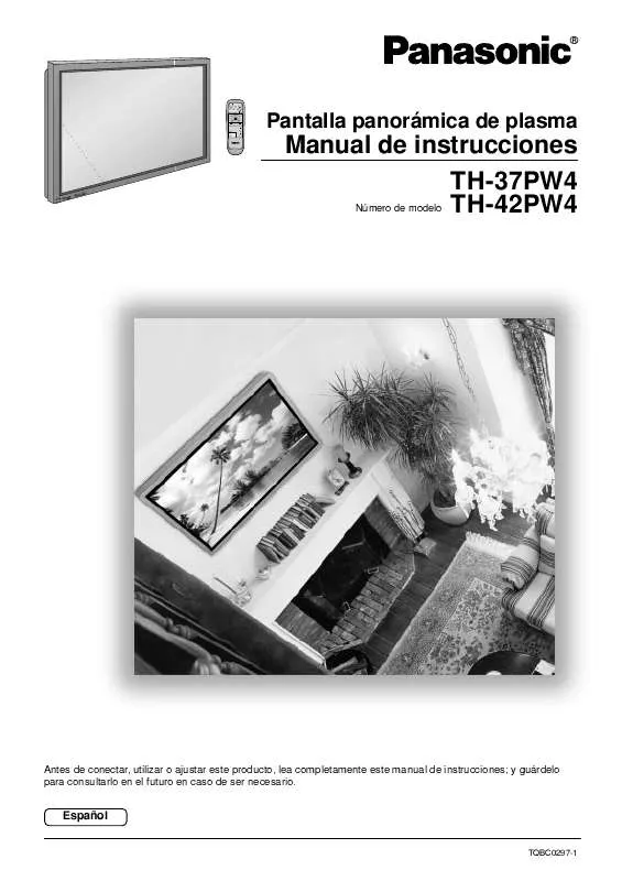 Mode d'emploi PANASONIC TH-37PW4RZ