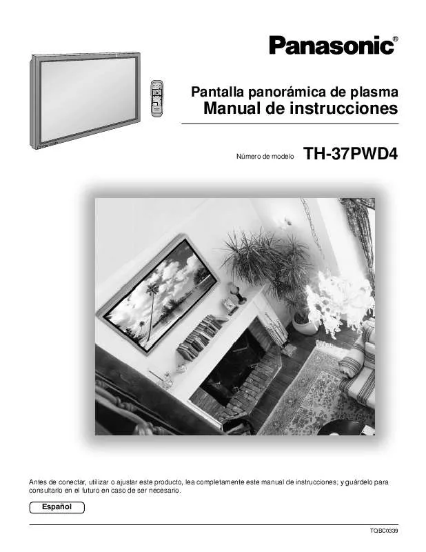 Mode d'emploi PANASONIC TH-37PWD3UZ