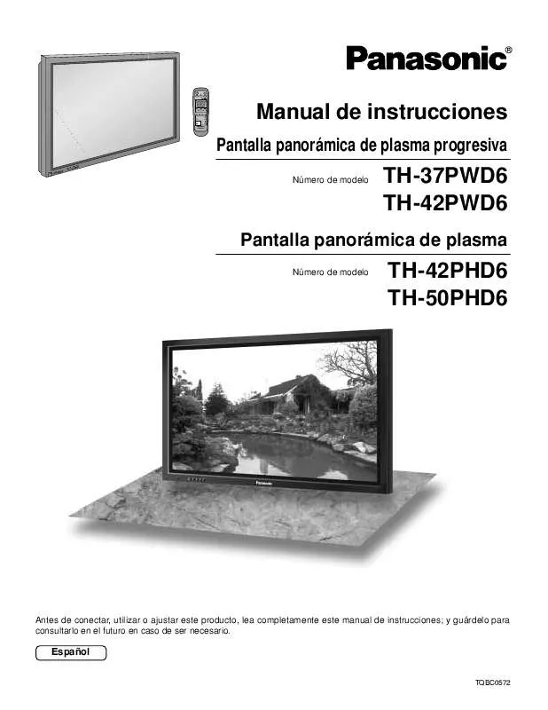 Mode d'emploi PANASONIC TH-37PWD6UY